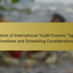 Duration of International Youth Forums: Typical Timelines and Scheduling Considerations
