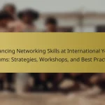 Enhancing Networking Skills at International Youth Forums: Strategies, Workshops, and Best Practices