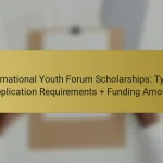 International Youth Forum Scholarships: Types + Application Requirements + Funding Amounts