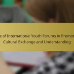 Role of International Youth Forums in Promoting Cultural Exchange and Understanding