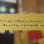The Future of Education: Innovations Introduced at International Youth Forums